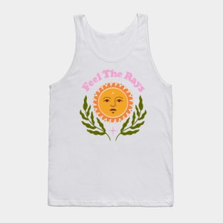 Feel The Rays Sunshine Sun Boho Retro Tank Top